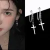 Dangle Earrings Harajuku Punk Cool Egirl Cross Chain Pendant For Women Men Bff Street Hip Hop Girl Party Jewelry Gift Pendientes