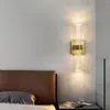 Lampada da parete moderna e minimalista di lusso di fascia alta in cristallo per camera da letto soggiorno studio bagno corridoio scale lampada da pozzo.