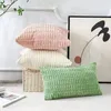 Pillow Solid Color Corduroy Cover Modern Simple Sofa Decorative Winter Home Soft Bedroom Covers