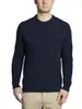 Men's Soft Merino wool Thermal Stitch Crewneck Sweater 231220