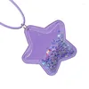 Pendant Necklaces Retro Leathers Rope Plastic Star Necklace Female Hip-hop Cold Wind Neck Chain