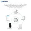 Smart Lock Tuya Blocco porta impronte digitali Cancello esterno impermeabile Bluetooth TT Blocco Wifi Passcode Scheda IC Senza chiave Inserisci serratura elettronica 231206