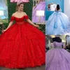 Mönstrad glitter quinceanera klänning ren bodice scoop kvitten bollklänning korsett söt 15/16 födelsedagsfest klänning vestidos de 15 anos charro mexikansk lila rött ljusblått