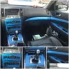 Car Stickers For Infiniti G25 G35 G37 2010- Interior Central Control Panel Door Handle 5Dcarbon Fiber Decals Styling Accessorie Drop D Otlw2