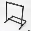 Overige meubels Mti Gitaarstandaard 3 Houder Opvouwbare Organizer Rack Podium Bas Akoestisch Elektrisch Drop Levering Huis Tuin Dhtca