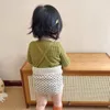 衣類セット2023秋の編み生まれた赤ちゃんの女の子のニットストラップパンツセット幼児の女の女の子が外に出る