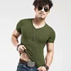 Costumes pour hommes A2438 MRMT marque hommes T-shirt T-shirts col en V homme T-shirt pour homme Fitness T-shirts dessus de chemise T-shirts vêtements