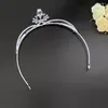 Haarspeldjes Volwassen Prinses Halve Cirkel Kroon Vrouwen Steentjes Accessoires Kristallen Tiara Voor Verjaardagsfeestje Ceremonie