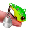 New Baits Lures 1PC 5G 10G 15G 20G Metal VIB With Rotating Spoon Spinner Jig Fishing Lure Fishing Tackle Lures with BKB Hook Wobbler Baits