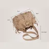 Plunjezakken Mode Retro Fringe Dames Messenger Kwastje Emmer Tas Meisje Trekkoord Schouderhandtassen Crossbody