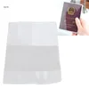 Titulaires de cartes X7YA Porte-couvercle de passeport transparent transparent pour étui de protection de voyage