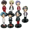 Action Toy Figures 15cm Kawaii KPOP Star TOP Group Bangtan Boys PVC Figure Toys Groups ARMY Action Figures Dolls Xmas Gift for Fans Girls 231207