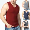 Men's Tank Tops Winter Sleeveless Thermal Underwear Plus Velvet Padded V-neck T-shirt Slim Bottoming Shirt Thermo Warmer Mens