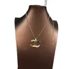 Moda popolare Collana di perle Gioielli di design Lettere di nozze Pendenti Collane per donne con lettera C Pendan con diamanti Canale Ax6a