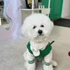 Hundkläder Fashion Sports Sweaters Pet Warm Knitwear Than Bear Letter Mönster Knapp upp skjorta Två benkläder söta hundkläder 231206