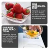 Dinnerware Sets Salad Serving Bowl Glass Tableware: 2pcs Heart Clear Dessert Candy Dish Fruit Snack Container For Wedding Party Event Home