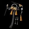 Couvre-chef accessoires pour cheveux Vintage Hanfu bâton chinois classique cristal perle épingles à cheveux fleurs avec gland mariage 231207