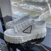 Scarpe da ginnastica firmate Gabardine Scarpe in nylon Sneaker con ruota di marca Scarpe in tela di gomma di lusso Scarpe da ginnastica con piattaforma di moda Scarpe da ginnastica con paillettes