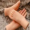 1Pair Real Female Child Foot Art Mannequin Nail Art Blood Vesse Silicone Photography Silk Stockings Smycken Soft Silica Gel D193