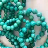 Bracelets en pierre naturelle Tianhe véritable bleu clair vert, perles rondes pour femmes, cadeau, bijoux frais, vente en gros, JoursNeige