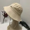 Large Wide Brim Hats Designer Bucket Hat Size 56-58cm For Women Men Vacation Raw Edge Sun Shade Hat Outdoor Hiking Hat