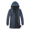 Men's Sweaters Arrival Fashion Winter Men Casual Overcoat Windswear Computer Knitted Thick With Hood Size M L XL 2XL 3XL