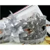 Venetië Hot Sale Party Lace Maskers Exquise Diamond Leather Lady Maskers Maskerade Prinses Masker Met Bloem Luxe Mode Modieus