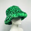 Szerokie brzegowe czapki wiadra zima damski kapelusz y2k vintage kolorowy imitacja futra rybaka mody streetwear ciepłe czapki dla kobiet 231206