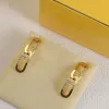 Designer diamanten oorbellen stud voor vrouwen luxe sieraden charme gouden oorbellen dames vintage oorbel dames 925 zilveren hoepel oorstekers huwelijksgeschenken met doos -3