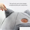 Cat Beds Furniture Super Soft Dog Round Deep Sleep Comfort In Winter Warm Slee Tent Cozy Cave Mat Portable Indoor Bed For Cats Drop De Dhav8