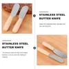 Knivar smör spridare rostfritt stål ostsperater set kall sylt handtag brett mångsidig smörgås grädde plast