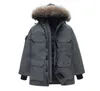 G08 Expedition Parka Wolf Real Fur Coat Mens Womens Down Jacket高品質のアウトウェアコートファッションデザイナーParkas Canadaブランドジャケット付きバッジXS-XXL