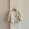 Vestes Adorable né bébé filles dentelle manteau épais velours à manches longues infantile Blouse chaud vêtements d'extérieur pour enfants vêtements de noël 231207