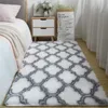 Tapis TieDyed Tapis Soie Laine Matériel Ménage Chambre Chambre Chevet Plaid Tapis De Sol Anti-poussière Résistant Aux Taches Doux Long 231207