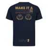 Herrt-shirts utomhus T-shirts 2023 Team Championship Commemorative Edition F1 Racing Suit Short Sleeved Polo Verstappen Samma nya produkt 61ar