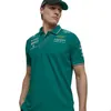 Men's T-shirts Outdoor T-shirts 2023 New F1 Racing Suit Aston Martin Alonso Team Same Short Sleeve Polo Shirt for Ujnf