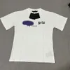 Diseñador de lujo camiseta marca algodón camiseta ropa spray carta manga corta 2024 primavera verano marea para hombre para mujer camiseta