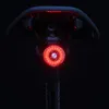 Fahrradbeleuchtung Fahrrad Smart Auto Brake Sensing Light IPx6 Wasserdichte LED-Aufladung Radfahren Rücklicht Hinten Zubehör Q5 231206