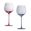 Tazas Estilo Moda 500550 ml Copa de vena acanalada Big Belly Vino tinto Copa de Borgoña Arte Hogar Restaurante Drinkware Regalo 231207