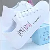 Robe chaussures arrivée mode lacets femmes sneaker décontracté imprimé été pu mignon chat toile 231207