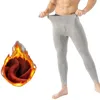 Men's Thermal Underwear Winter Thermal Underwear Men Fleece Underpants Keep Warm Therol Leggings Protect The Knee Panties 231206