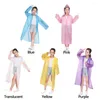 Chubasqueros para niños, capa de lluvia colorida reutilizable, impermeable informal para acampar al aire libre, Poncho, ropa impermeable portátil para actividades a la deriva