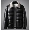 Мужские куртки DIMUSI, зимние стеганые повседневные мужские термоветровки, пальто, модная мужская толстая теплая одежда из искусственной кожи 231207
