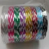 Bracelets en métal colorés pour filles et femmes, 100 pièces, magnifiques, à la mode, 255L