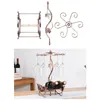 Ice Buckets And Coolers Iron Wine Bottle Glass Cup Display Holder Stand for Bar Cellar Pantry 231206