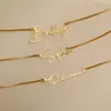 Pendant Necklaces Personalised Gold Name Necklace with Box Chain Custom Name Necklace Handmade Jewelry Personalised Birthday Gift for Her Mom 231206