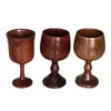 Mugs Handmade Natural Spruce Wood Goblet Cup Environmental Classical Wine Glass Round Red Teapcup Solid Wooden Goblets Drinkware 231207