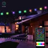 Decorazioni natalizie RGBIC WS2812B Illuminazione Dreamcolor Luci natalizie String BT Music Party Ghirlanda di nozze Decorazione USB esterna DC5V 231207