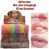 Lápices de labios 2436 piezas Brillo claro Kawaii Hidratante Plumping Aceite brillante Maquillaje de larga duración Juego de brillo de labios Líquido Lápiz labial Cosmético 231207