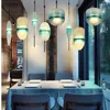 Lampadari Cromatografia blu Lampadario in vetro di design italiano Lago di Venezia Gradiente Illuminazione semplice e pacifica